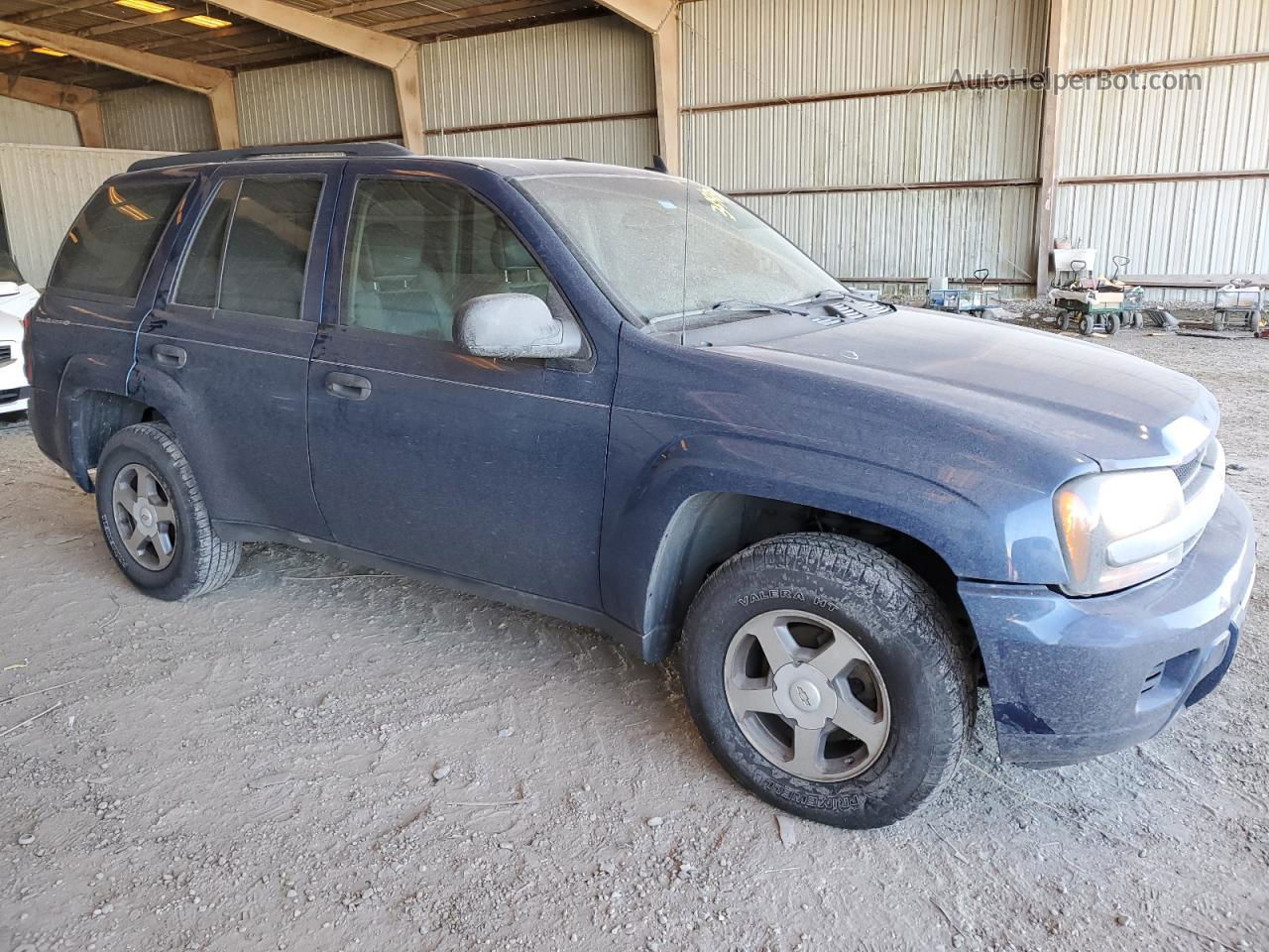 2006 Chevrolet Trailblazer Ls Blue vin: 1GNDS13S062166571