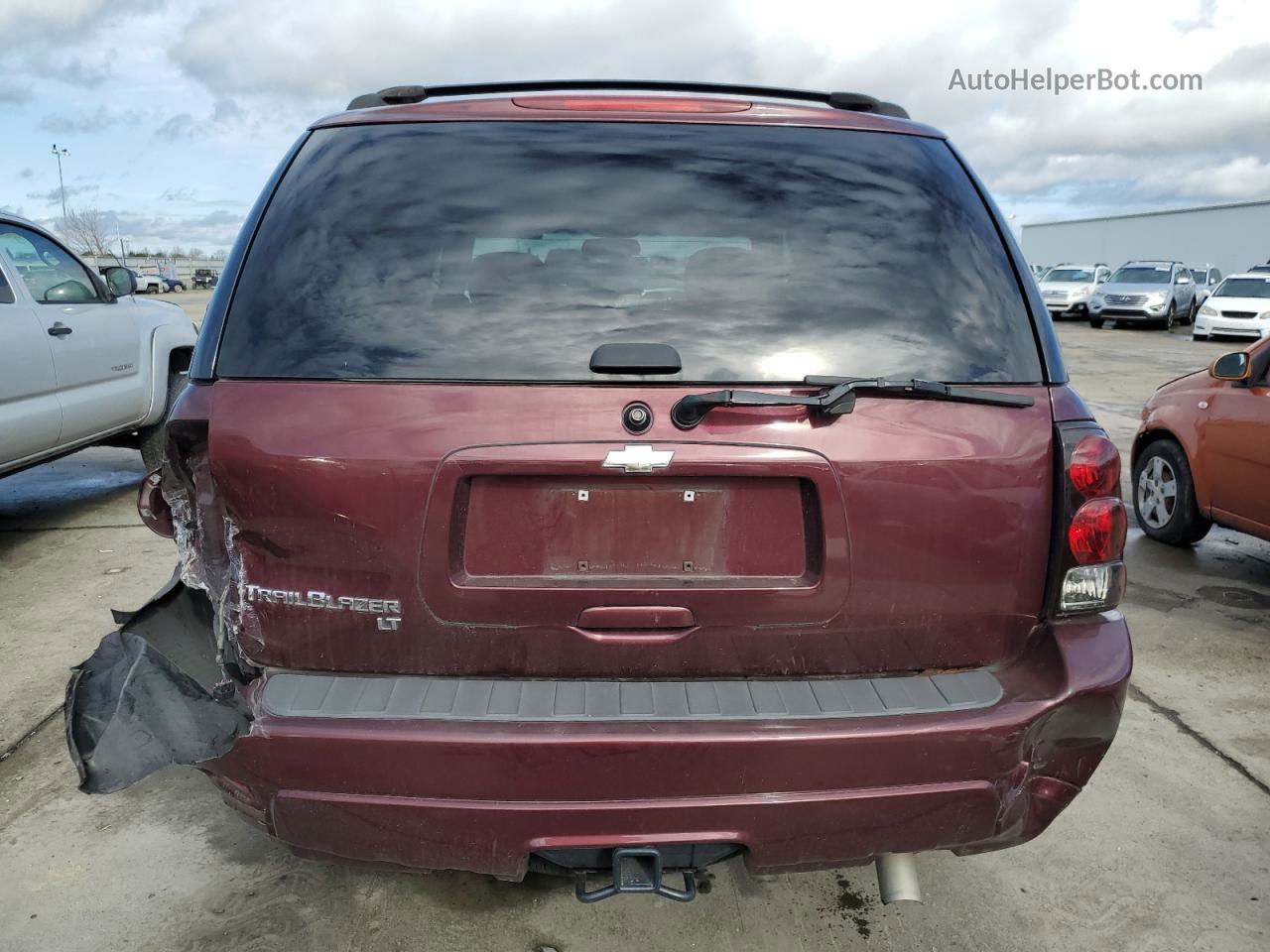 2006 Chevrolet Trailblazer Ls Бордовый vin: 1GNDS13S062272700