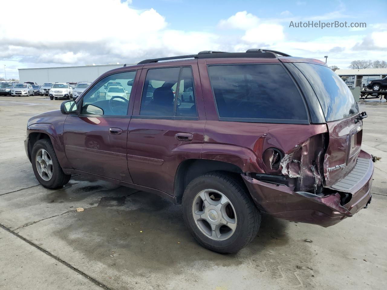 2006 Chevrolet Trailblazer Ls Бордовый vin: 1GNDS13S062272700