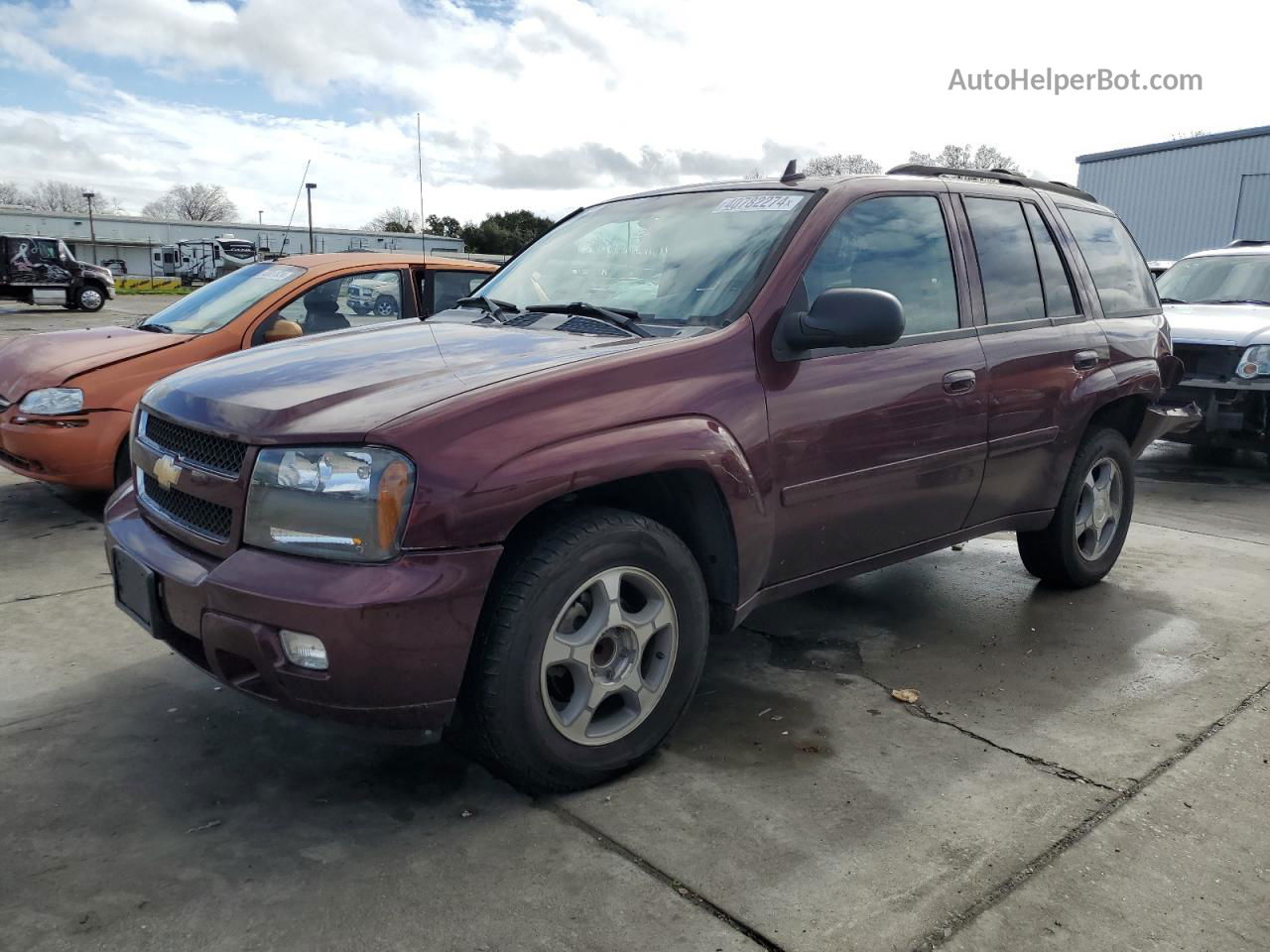 2006 Chevrolet Trailblazer Ls Бордовый vin: 1GNDS13S062272700