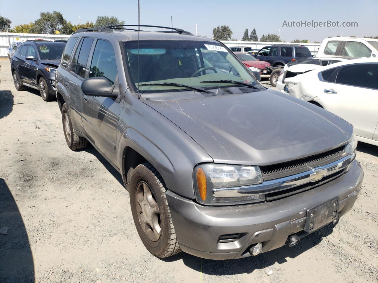 2006 Chevrolet Trailblazer Ls Серебряный vin: 1GNDS13S062360954