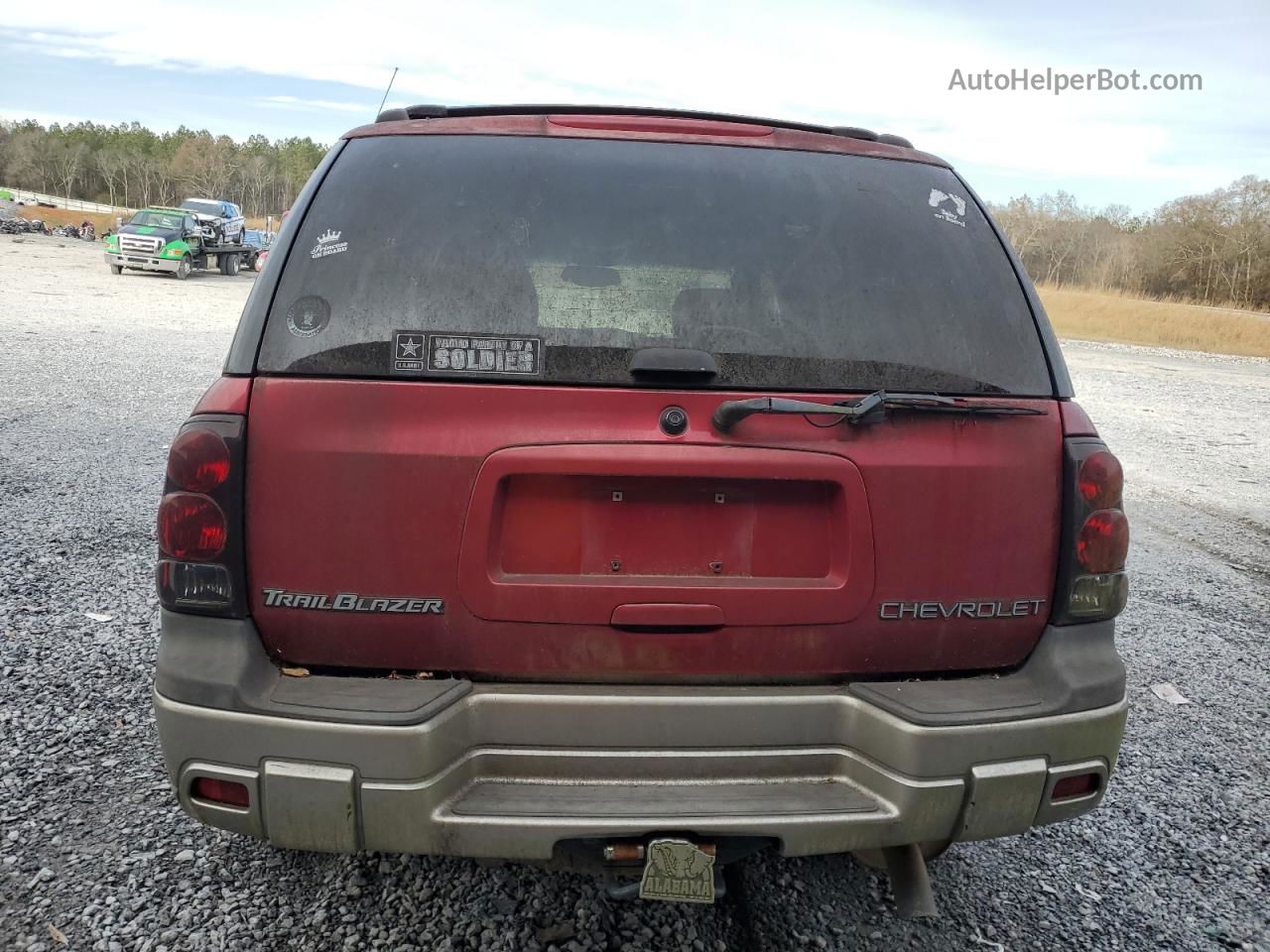 2002 Chevrolet Trailblazer  Red vin: 1GNDS13S122412070