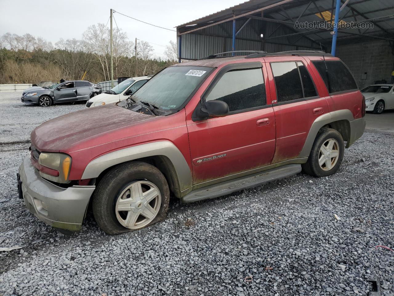 2002 Chevrolet Trailblazer  Red vin: 1GNDS13S122412070