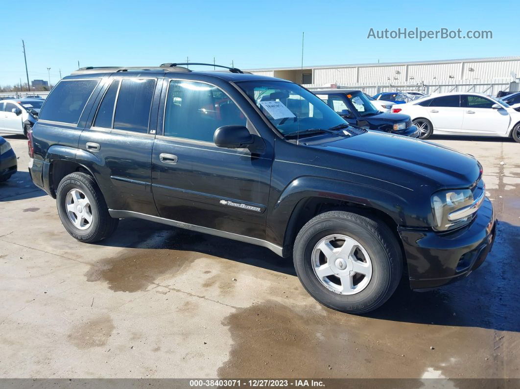 2002 Chevrolet Trailblazer Ls Black vin: 1GNDS13S122476769