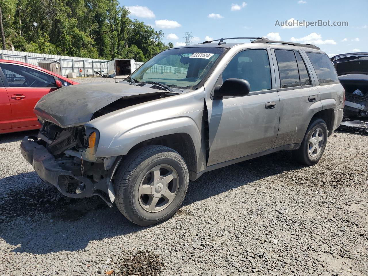 2006 Chevrolet Trailblazer Ls Gray vin: 1GNDS13S162127570