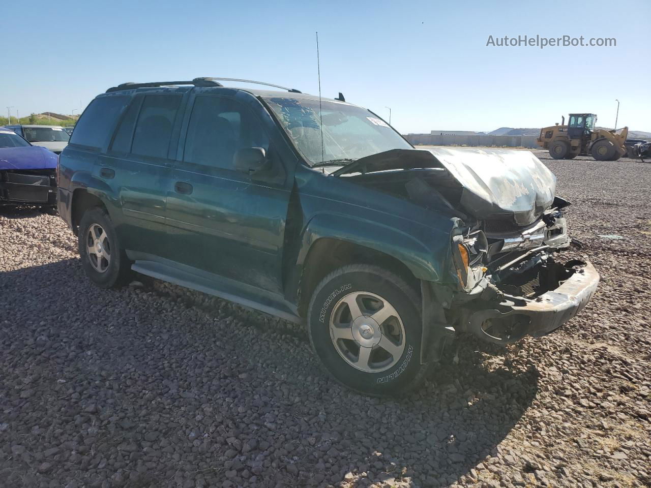 2006 Chevrolet Trailblazer Ls Зеленый vin: 1GNDS13S162149357