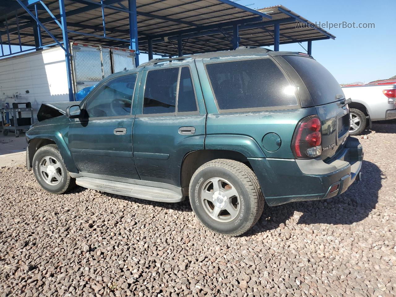 2006 Chevrolet Trailblazer Ls Green vin: 1GNDS13S162149357