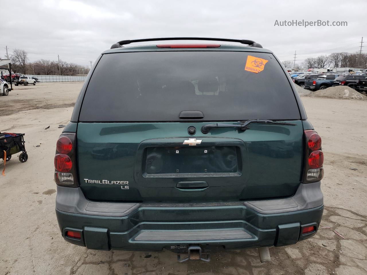 2006 Chevrolet Trailblazer Ls Green vin: 1GNDS13S162218984