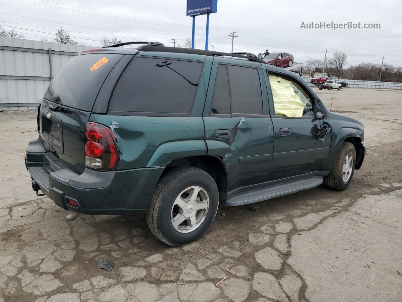 2006 Chevrolet Trailblazer Ls Зеленый vin: 1GNDS13S162218984