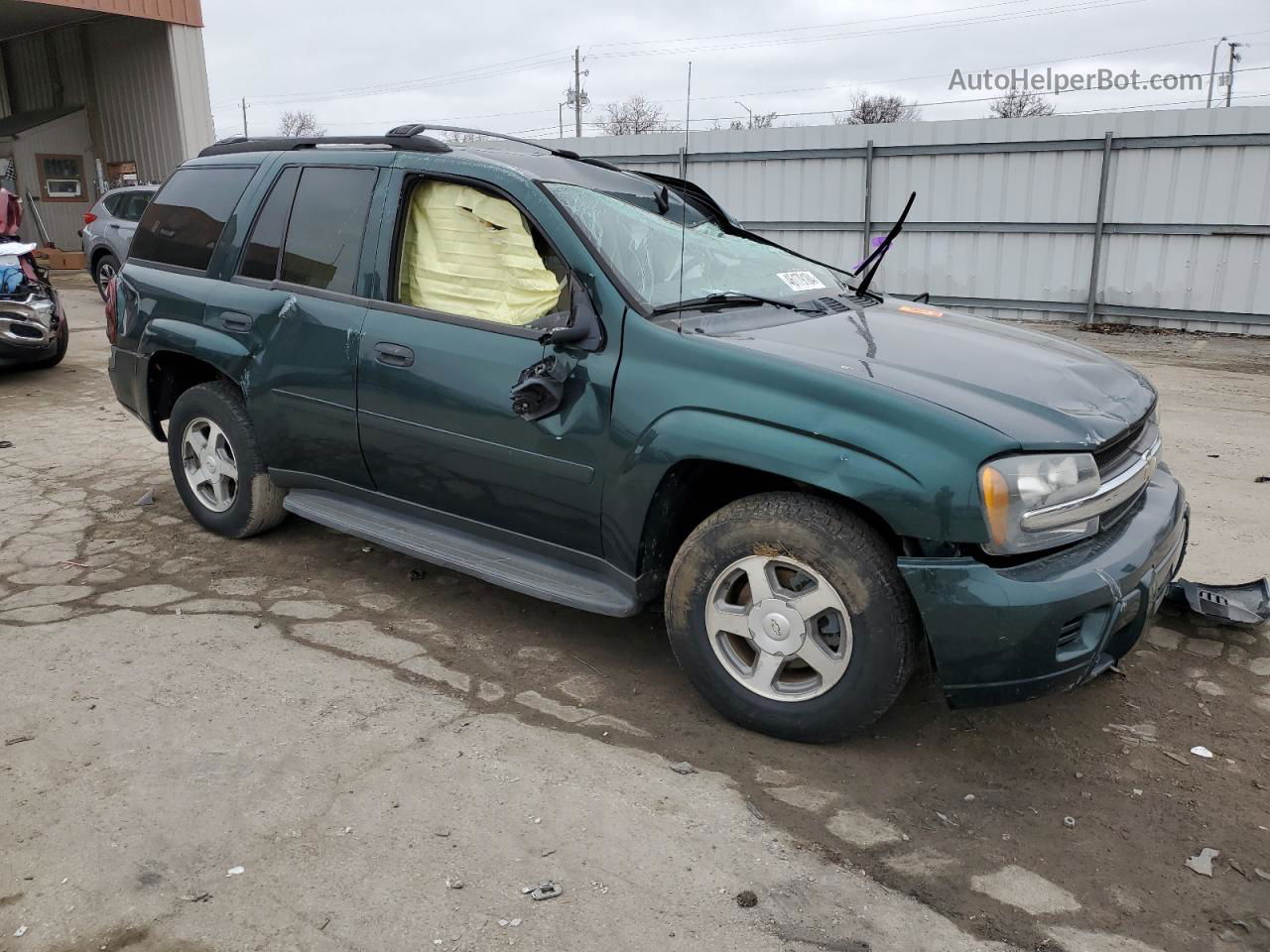 2006 Chevrolet Trailblazer Ls Зеленый vin: 1GNDS13S162218984