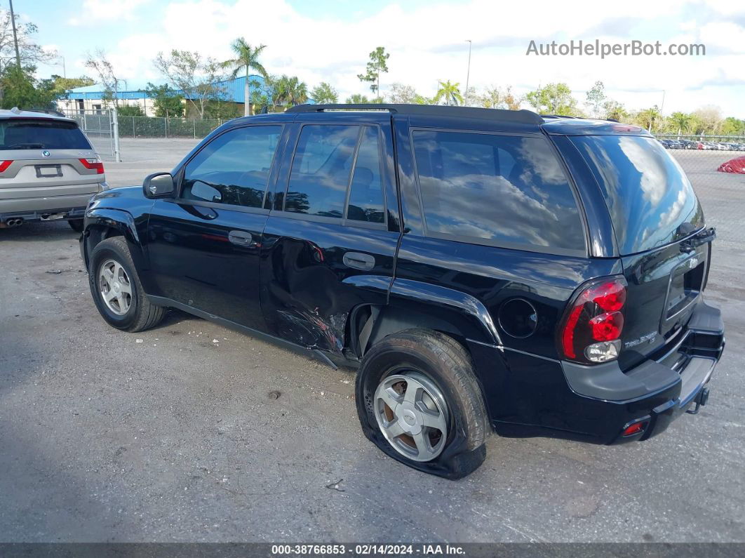 2006 Chevrolet Trailblazer Ls Black vin: 1GNDS13S162273337