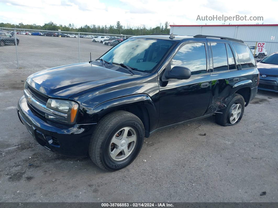 2006 Chevrolet Trailblazer Ls Black vin: 1GNDS13S162273337