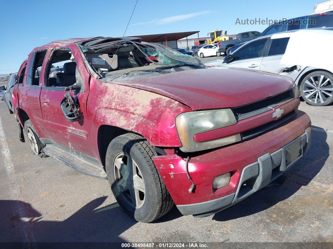 2002 Chevrolet Trailblazer Ltz Burgundy vin: 1GNDS13S222127216