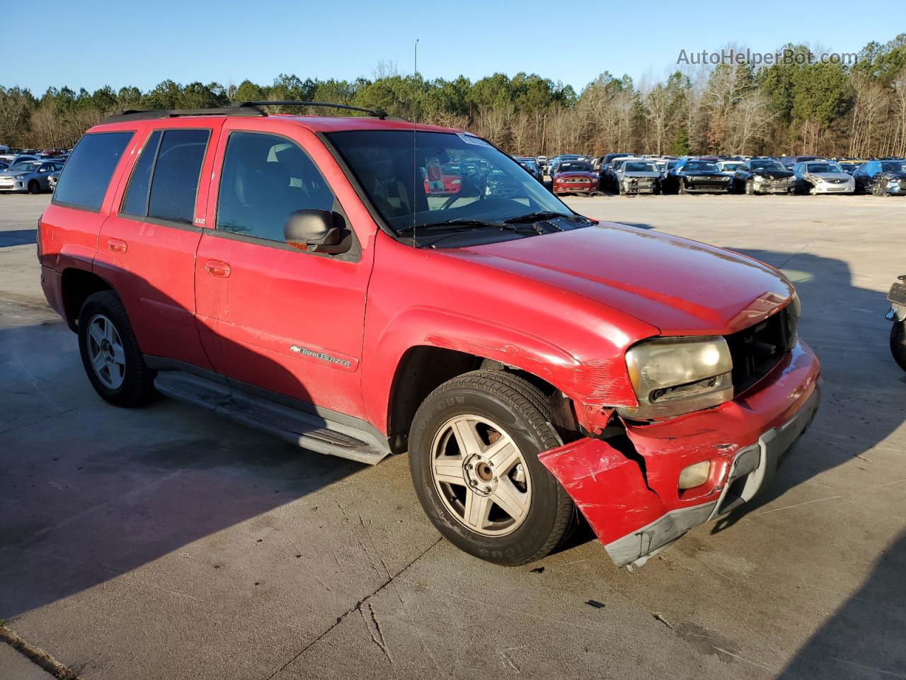 2002 Chevrolet Trailblazer  Красный vin: 1GNDS13S222520701