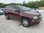 2006 Chevrolet Trailblazer Ls Burgundy vin: 1GNDS13S262179046