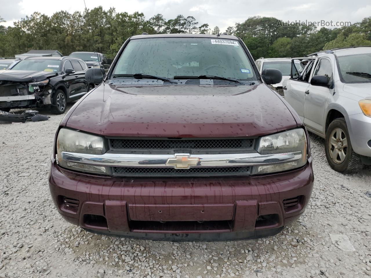 2006 Chevrolet Trailblazer Ls Burgundy vin: 1GNDS13S262179046