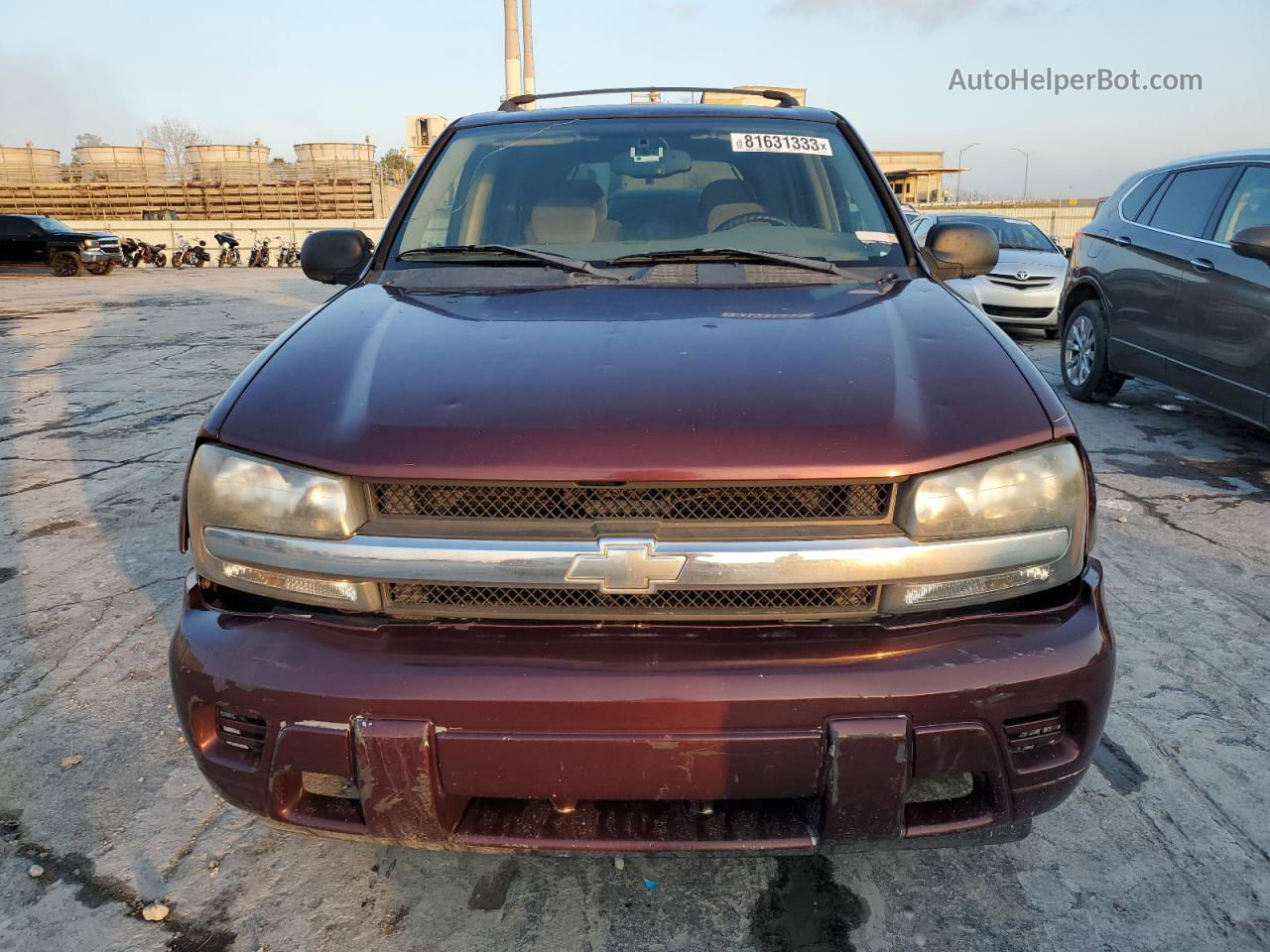 2006 Chevrolet Trailblazer Ls Maroon vin: 1GNDS13S262222770