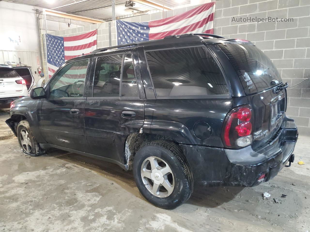 2006 Chevrolet Trailblazer Ls Black vin: 1GNDS13S362184904