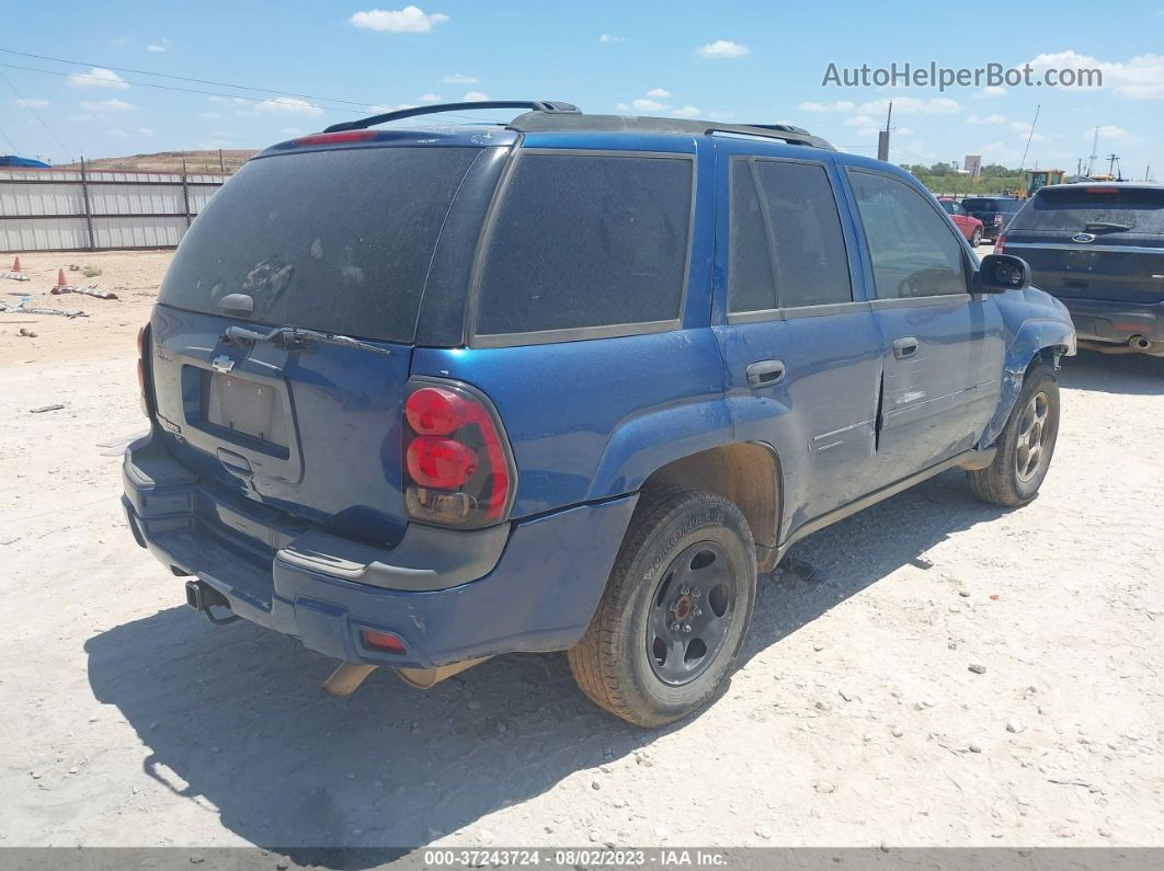 2006 Chevrolet Trailblazer Ls Blue vin: 1GNDS13S362245572