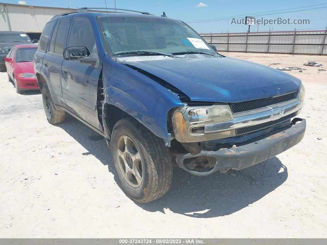 2006 Chevrolet Trailblazer Ls Blue vin: 1GNDS13S362245572