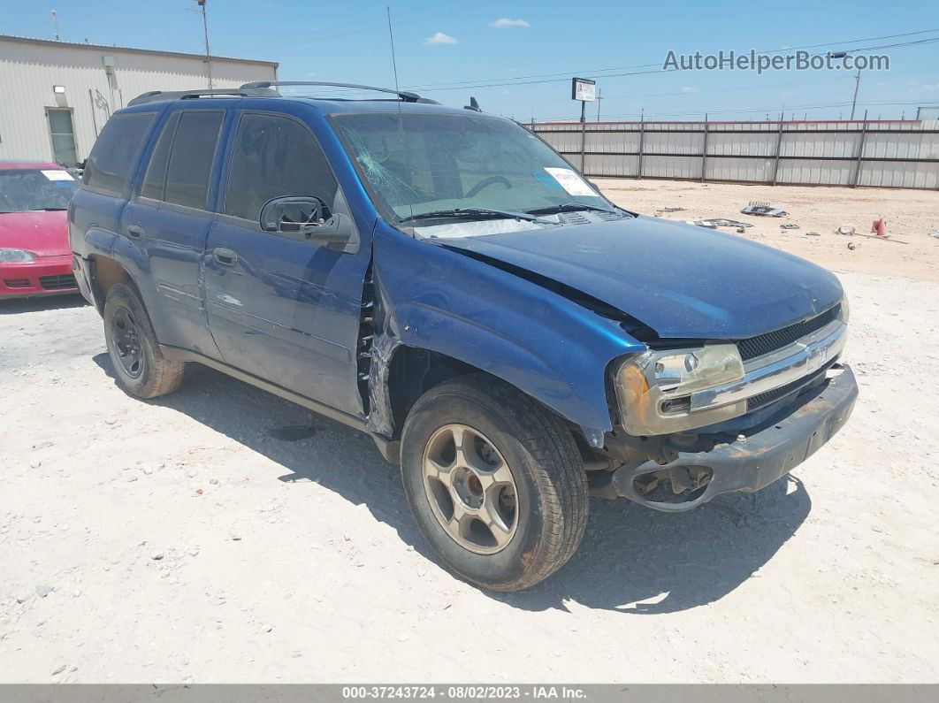 2006 Chevrolet Trailblazer Ls Blue vin: 1GNDS13S362245572