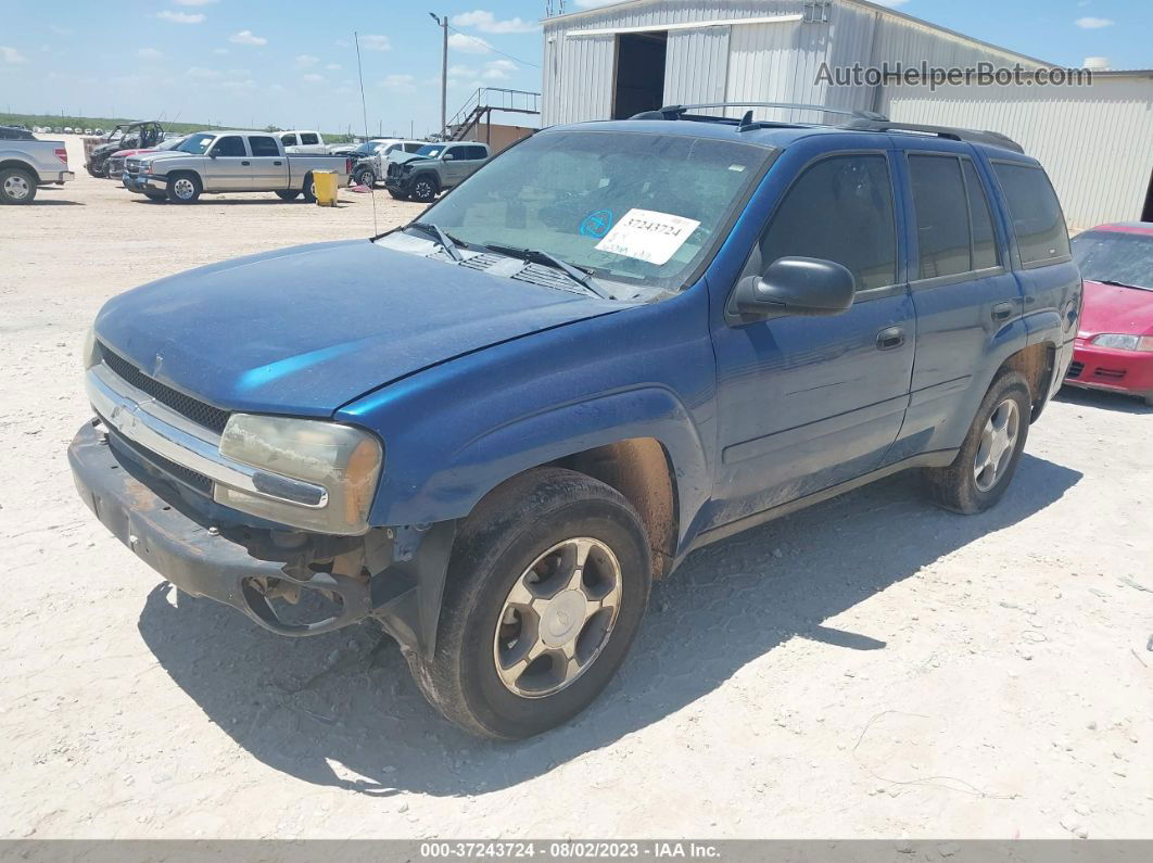 2006 Chevrolet Trailblazer Ls Blue vin: 1GNDS13S362245572