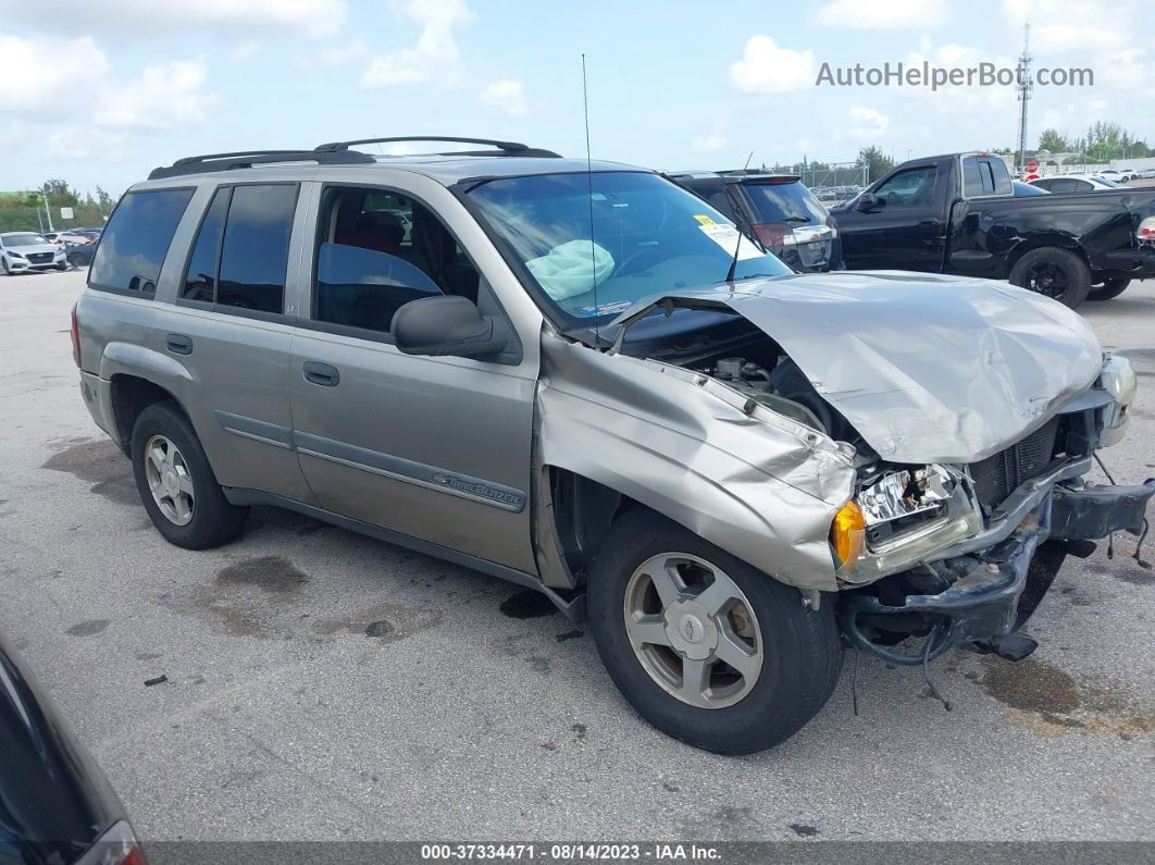 2002 Chevrolet Trailblazer Lt Tan vin: 1GNDS13S422144132