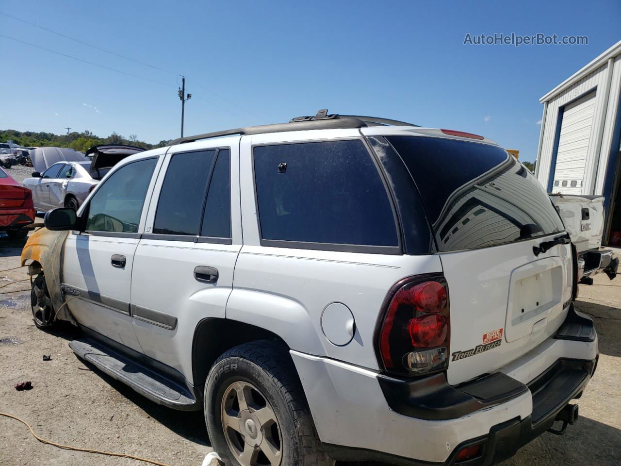 2002 Chevrolet Trailblazer  White vin: 1GNDS13S422314506