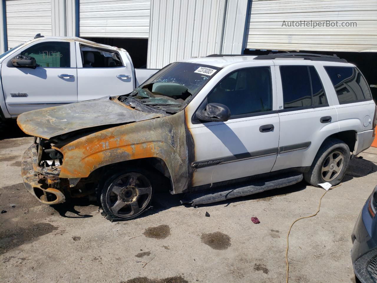 2002 Chevrolet Trailblazer  White vin: 1GNDS13S422314506