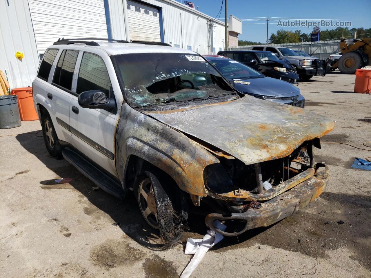 2002 Chevrolet Trailblazer  White vin: 1GNDS13S422314506