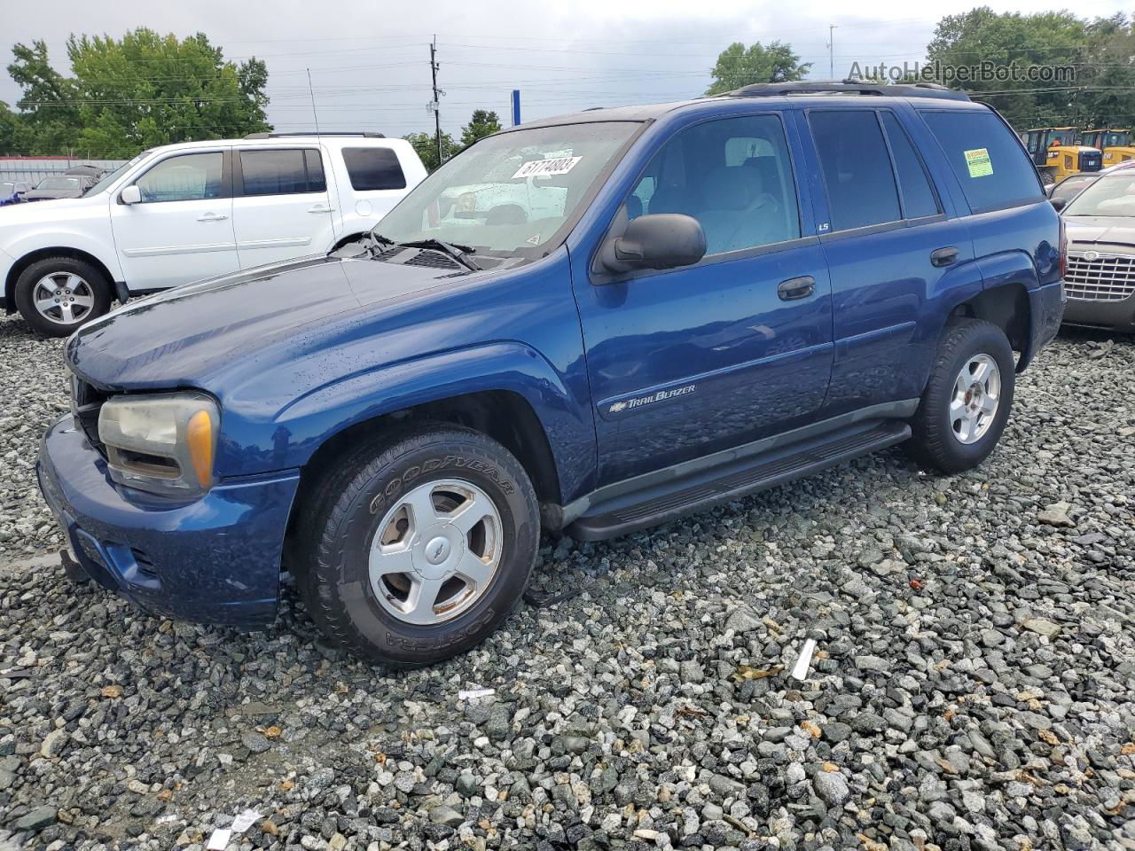 2002 Chevrolet Trailblazer  Blue vin: 1GNDS13S422355654