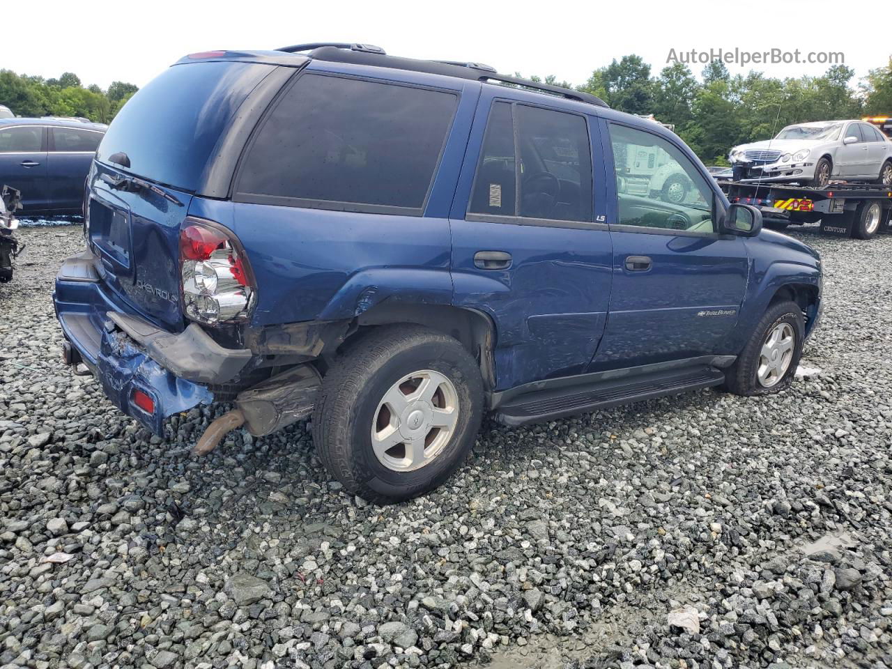 2002 Chevrolet Trailblazer  Синий vin: 1GNDS13S422355654