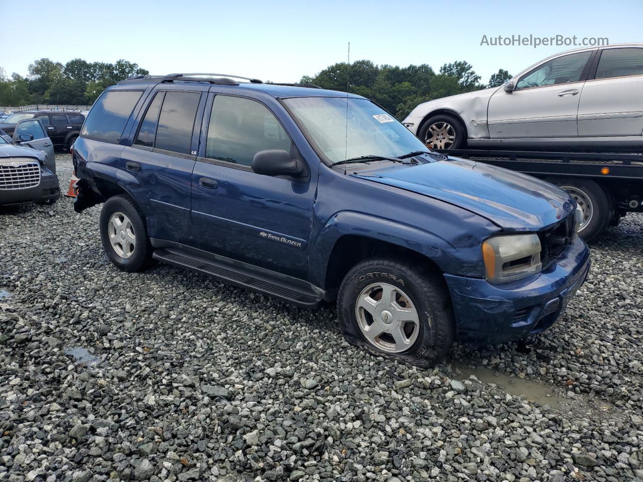 2002 Chevrolet Trailblazer  Blue vin: 1GNDS13S422355654