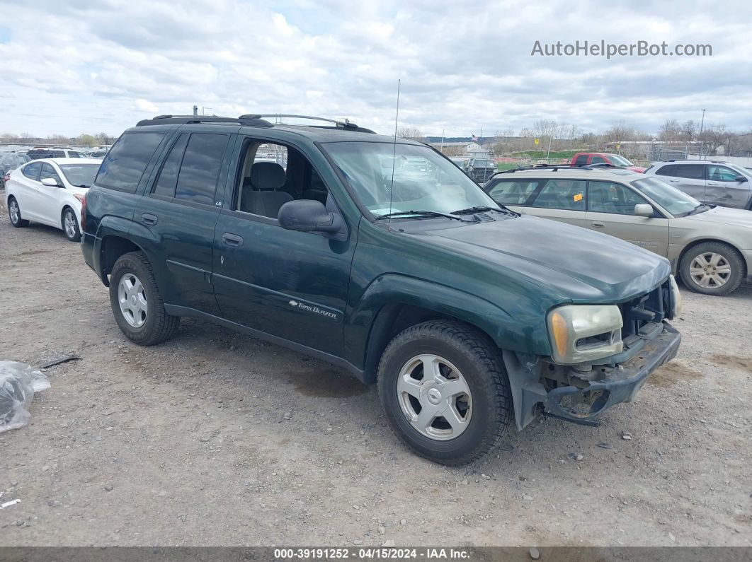 2002 Chevrolet Trailblazer Ls Green vin: 1GNDS13S422485160