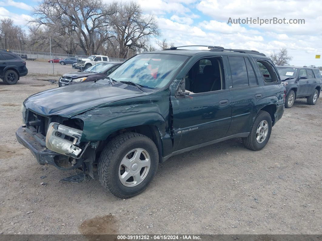 2002 Chevrolet Trailblazer Ls Зеленый vin: 1GNDS13S422485160