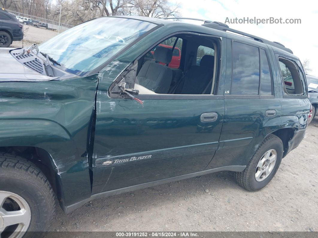 2002 Chevrolet Trailblazer Ls Зеленый vin: 1GNDS13S422485160