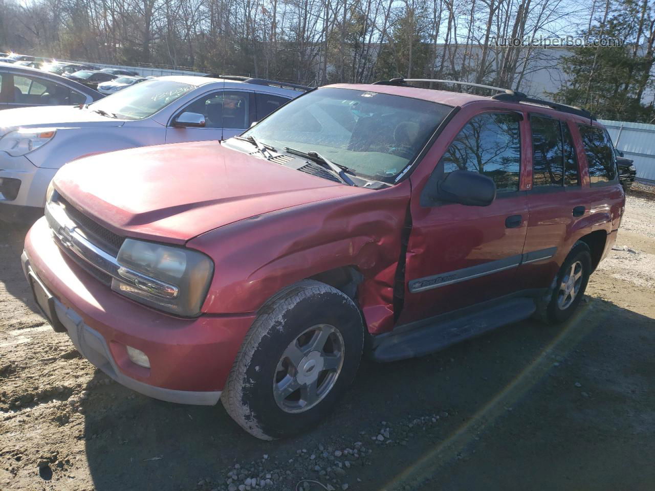 2002 Chevrolet Trailblazer  Red vin: 1GNDS13S422513927