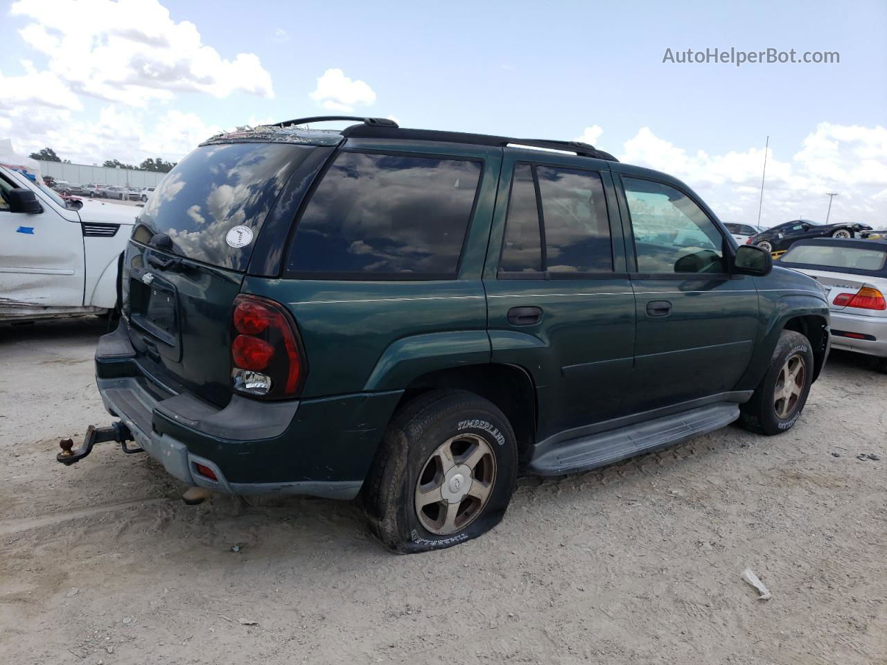 2006 Chevrolet Trailblazer Ls Зеленый vin: 1GNDS13S462198794