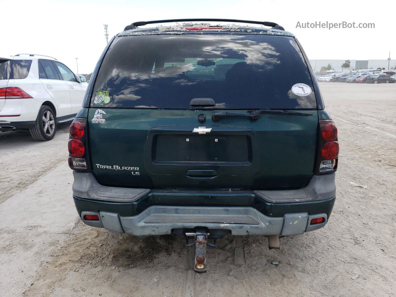 2006 Chevrolet Trailblazer Ls Зеленый vin: 1GNDS13S462198794