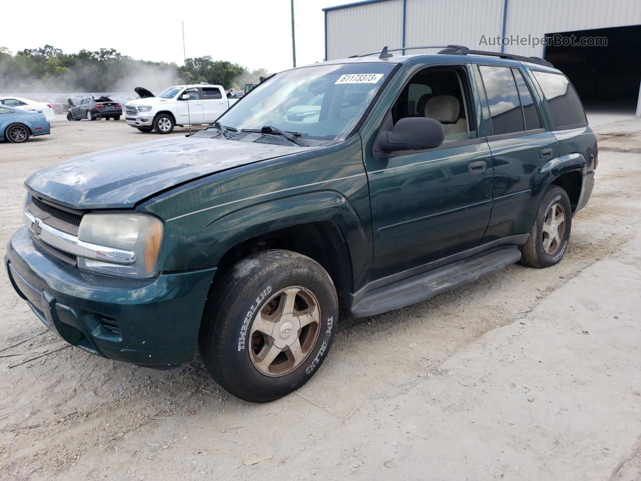 2006 Chevrolet Trailblazer Ls Зеленый vin: 1GNDS13S462198794