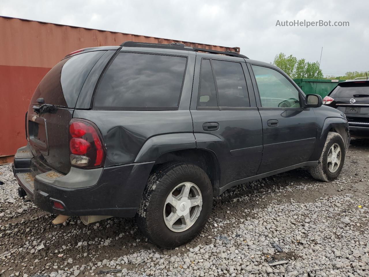 2006 Chevrolet Trailblazer Ls Black vin: 1GNDS13S462263210