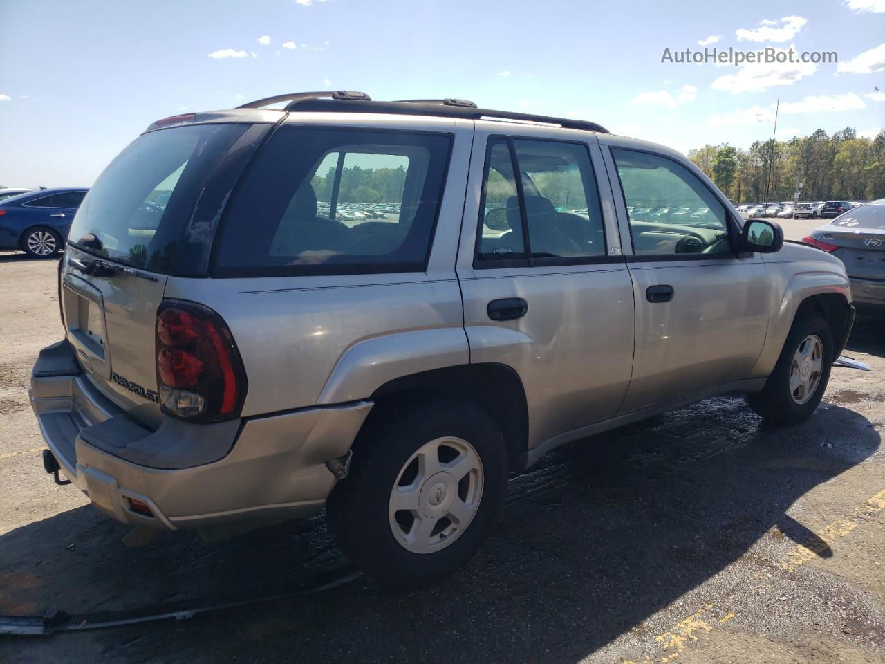 2002 Chevrolet Trailblazer  Gold vin: 1GNDS13S522383317