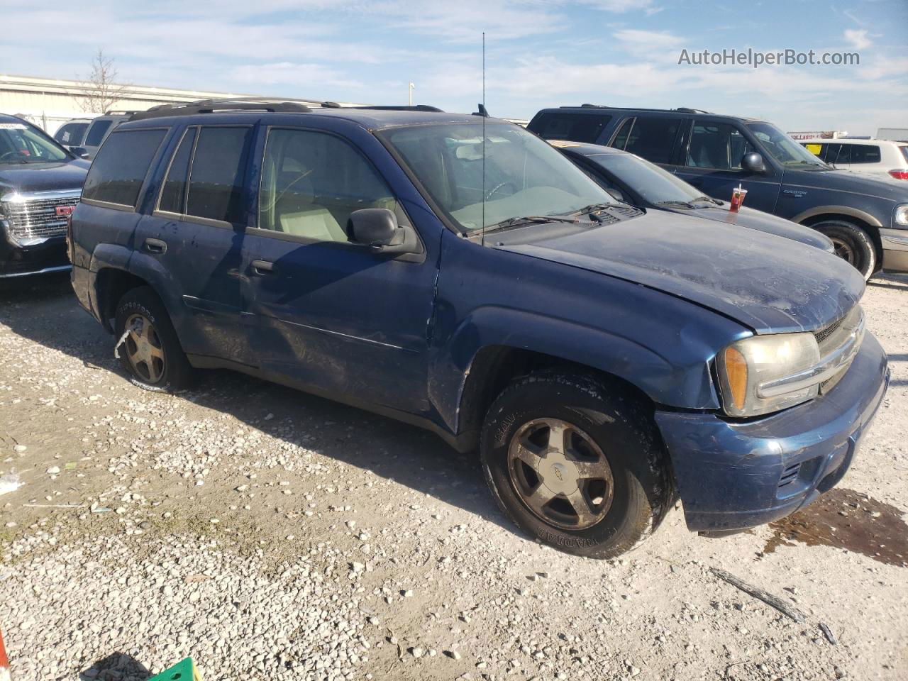 2006 Chevrolet Trailblazer Ls Синий vin: 1GNDS13S562184306