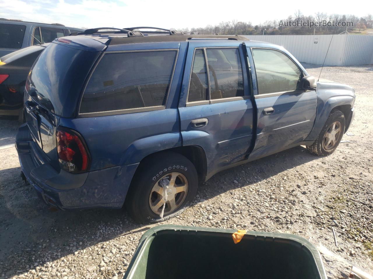 2006 Chevrolet Trailblazer Ls Blue vin: 1GNDS13S562184306