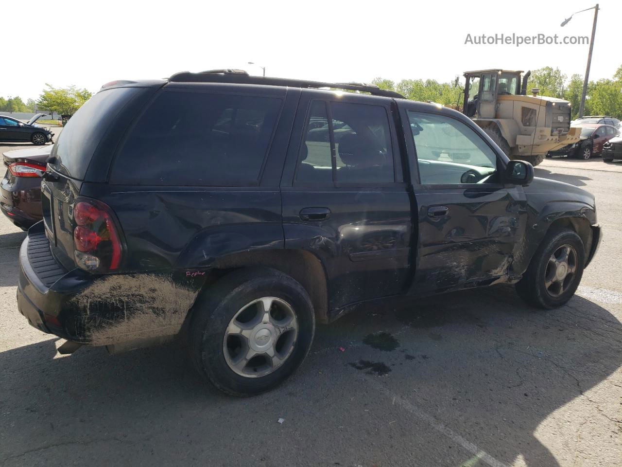 2006 Chevrolet Trailblazer Ls Black vin: 1GNDS13S562213576