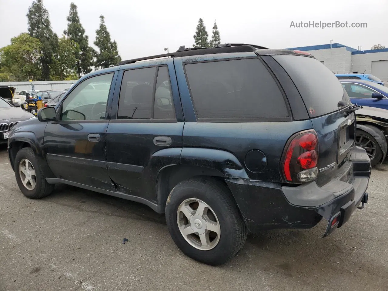 2006 Chevrolet Trailblazer Ls Blue vin: 1GNDS13S562224223