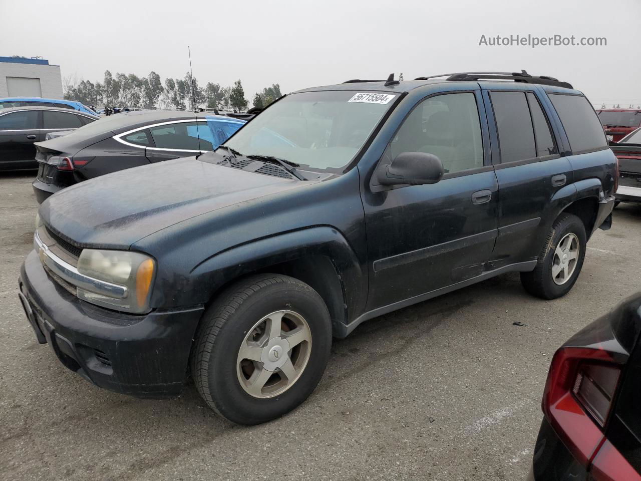 2006 Chevrolet Trailblazer Ls Blue vin: 1GNDS13S562224223