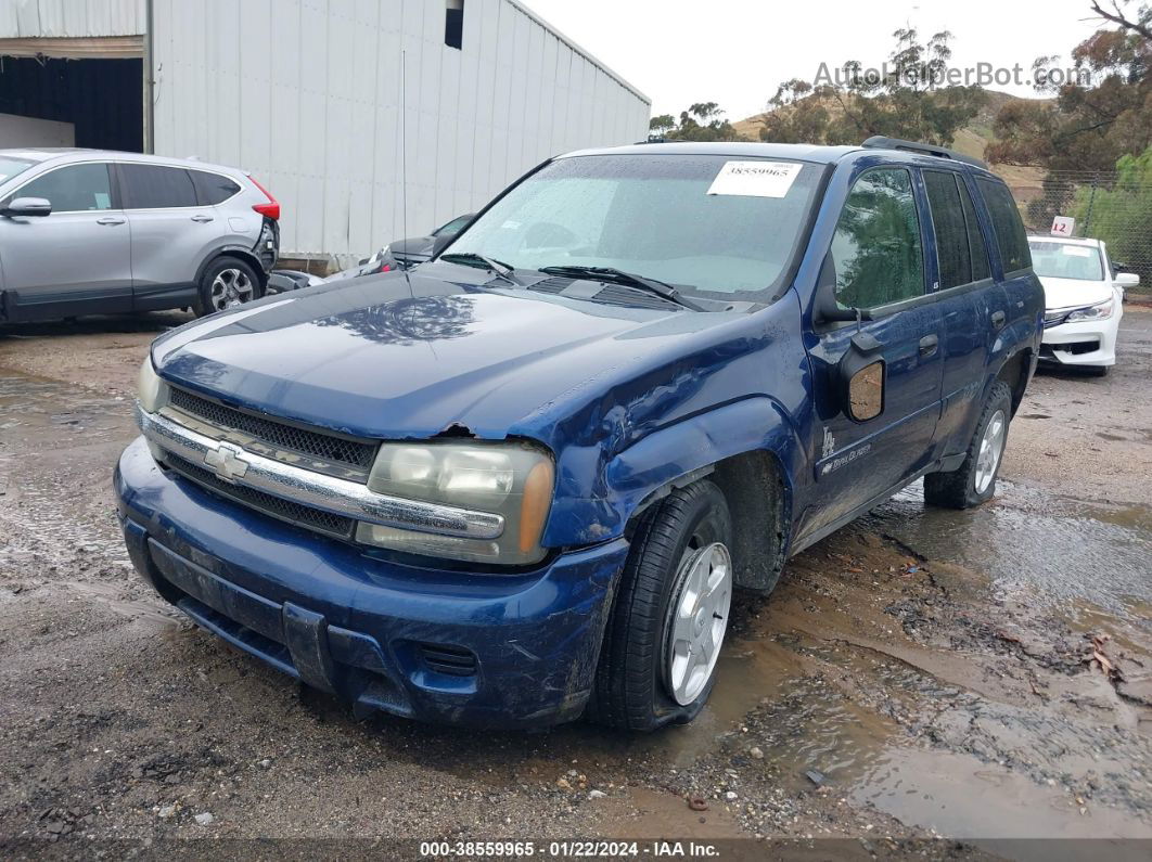 2002 Chevrolet Trailblazer Ls Blue vin: 1GNDS13S622277250