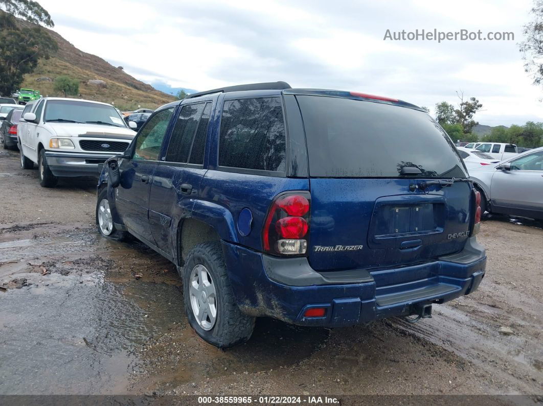 2002 Chevrolet Trailblazer Ls Blue vin: 1GNDS13S622277250