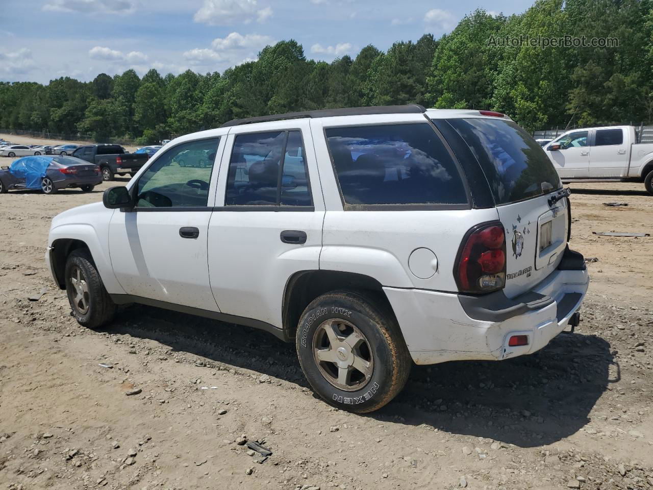 2006 Chevrolet Trailblazer Ls White vin: 1GNDS13S662120484